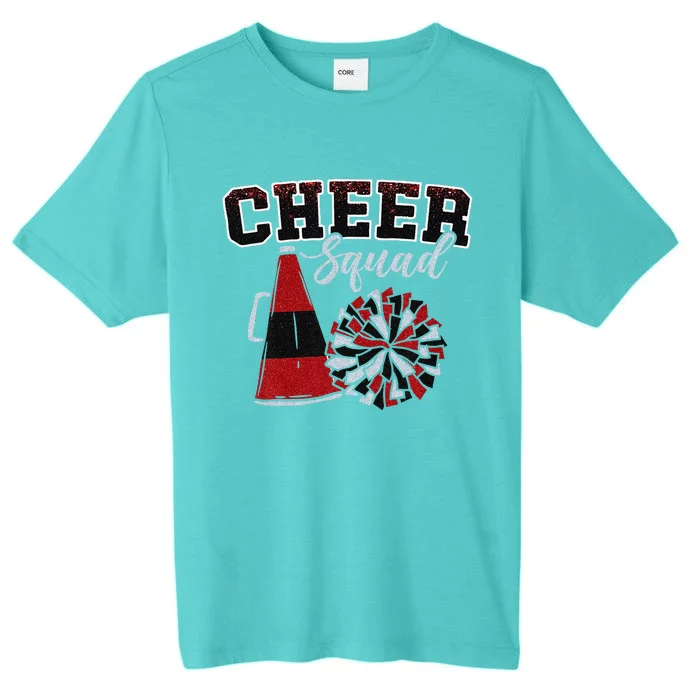 Cheer Squad Funny Cheerleader Cheerleading Red Women Girl Gift ChromaSoft Performance T-Shirt