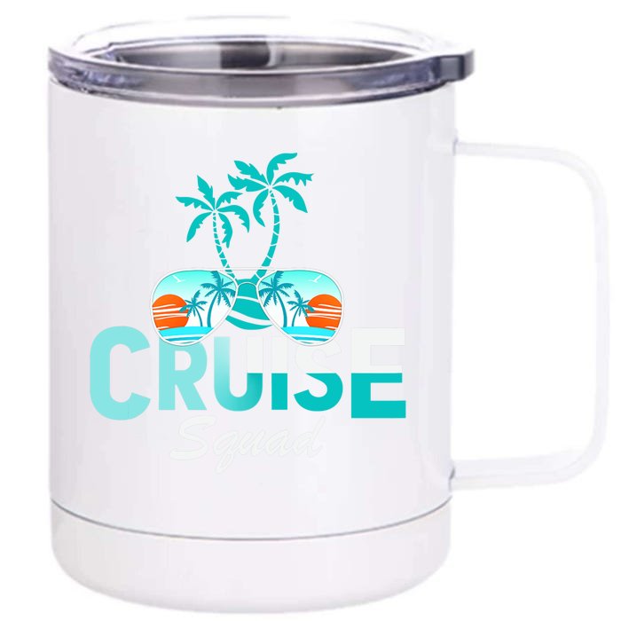 Cruise Squad Family Matching Cruise Trip Vacation Designs Tank Top Front & Back 12oz Stainless Steel Tumbler Cup