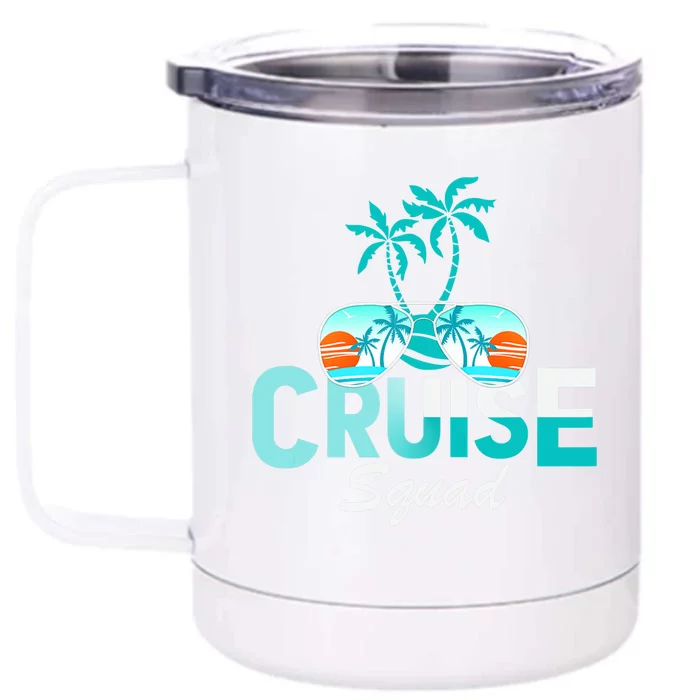 Cruise Squad Family Matching Cruise Trip Vacation Designs Tank Top Front & Back 12oz Stainless Steel Tumbler Cup