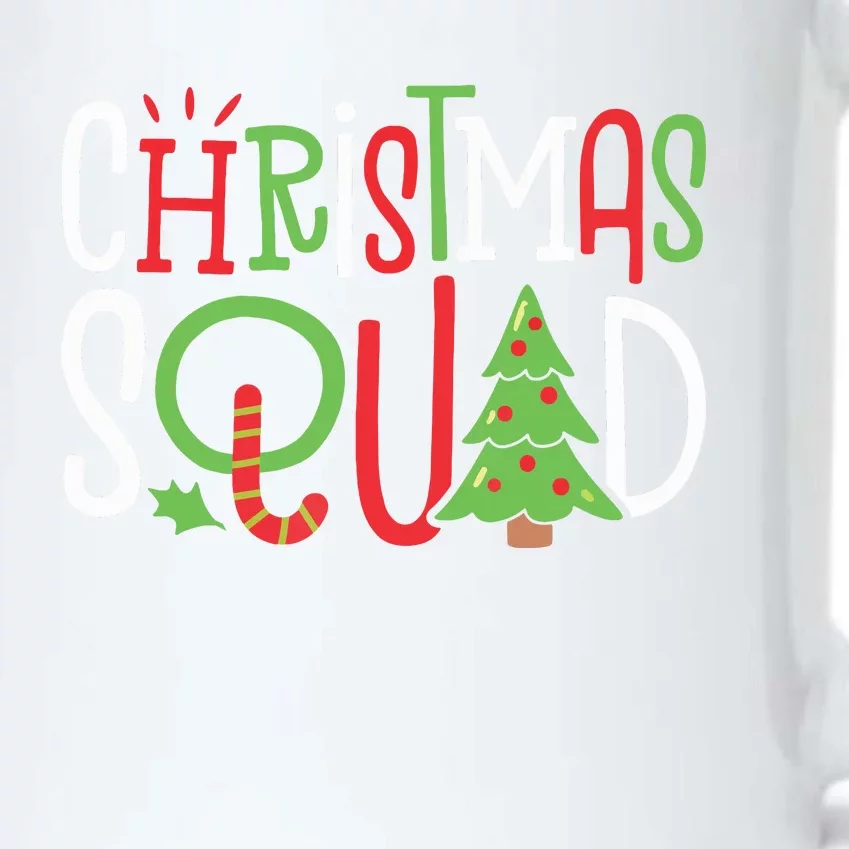 Christmas Squad Funny Xmas Tree Family Matching Pajamas Boy Black Color Changing Mug