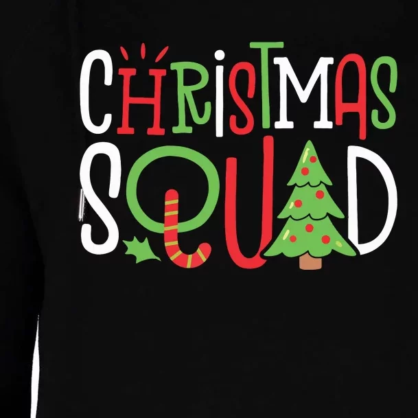 Christmas Squad Funny Xmas Tree Family Matching Pajamas Boy Womens Funnel Neck Pullover Hood