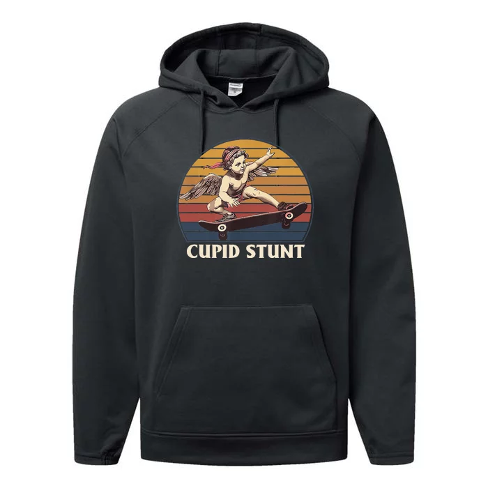 Cupid Stunt Funny Sarcastic Offensive Humor Embarrassing Performance Fleece Hoodie