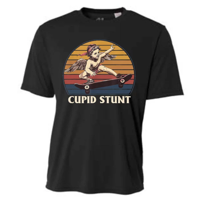 Cupid Stunt Funny Sarcastic Offensive Humor Embarrassing Cooling Performance Crew T-Shirt