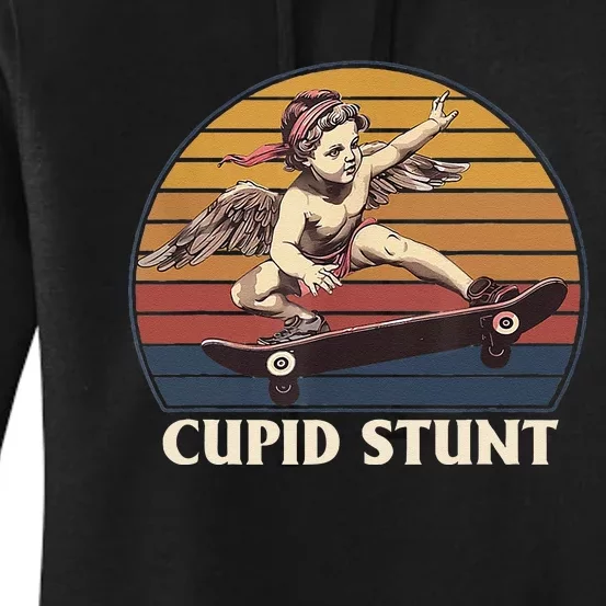 Cupid Stunt Funny Sarcastic Offensive Humor Embarrassing Women's Pullover Hoodie