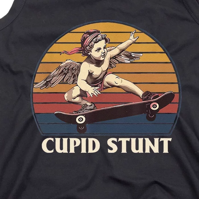 Cupid Stunt Funny Sarcastic Offensive Humor Embarrassing Tank Top