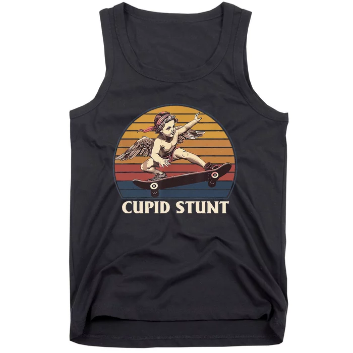 Cupid Stunt Funny Sarcastic Offensive Humor Embarrassing Tank Top