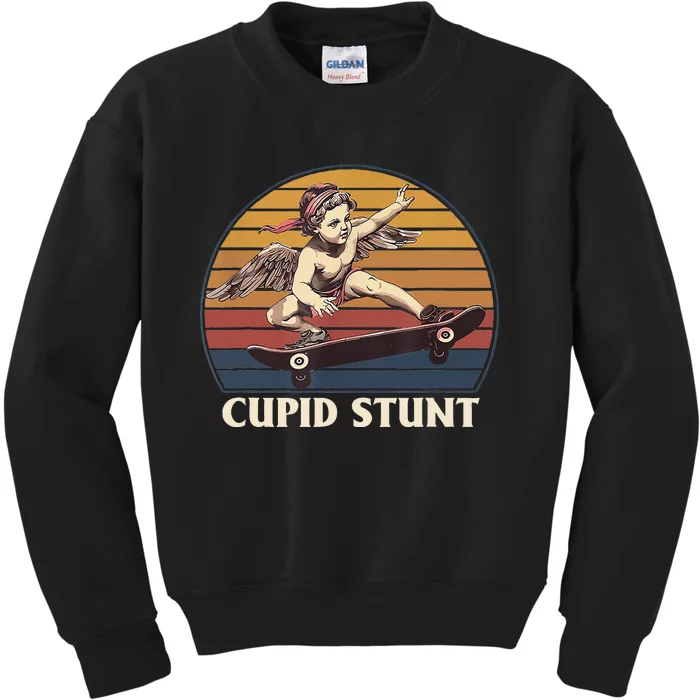 Cupid Stunt Funny Sarcastic Offensive Humor Embarrassing Kids Sweatshirt