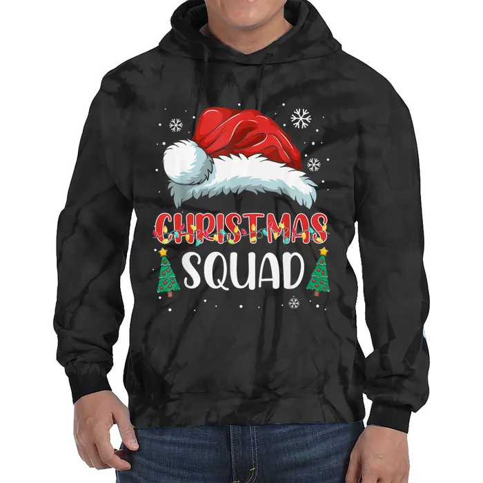 Christmas Squad Family Group Matching Christmas Party Pajama Tie Dye Hoodie