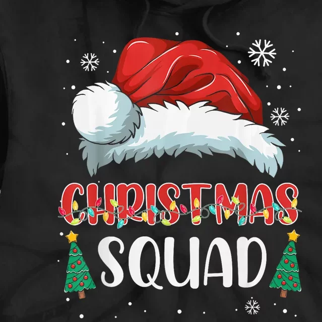 Christmas Squad Family Group Matching Christmas Party Pajama Tie Dye Hoodie