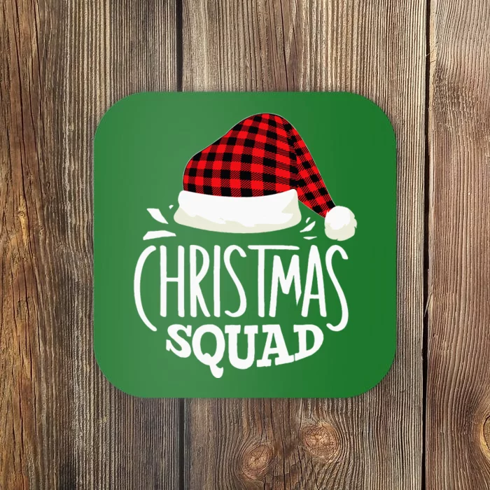 Christmas Squad Family Group Matching Christmas Pajama Party Coaster