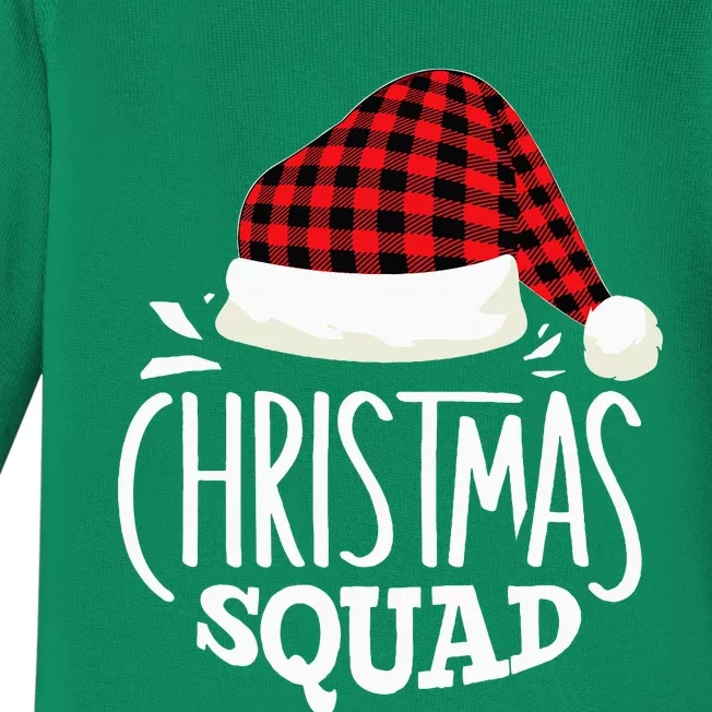 Christmas Squad Family Group Matching Christmas Pajama Party Baby Long Sleeve Bodysuit