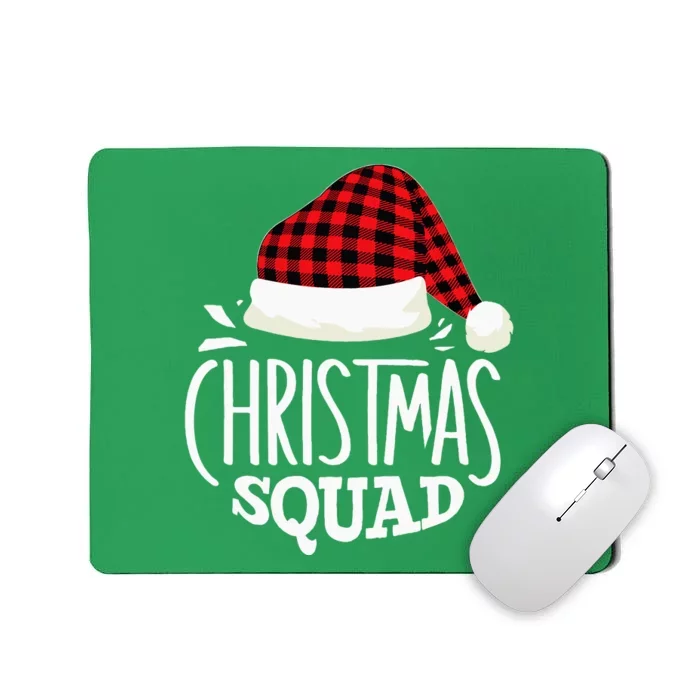 Christmas Squad Family Group Matching Christmas Pajama Party Mousepad