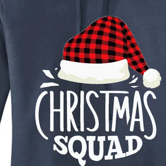 Christmas Squad Family Group Matching Christmas Pajama Party Women's Pullover Hoodie