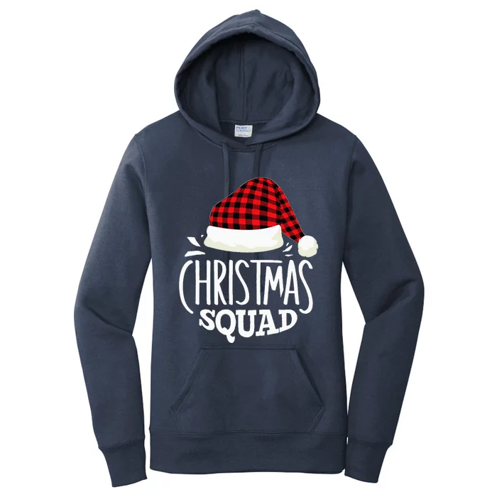 Christmas Squad Family Group Matching Christmas Pajama Party Women's Pullover Hoodie