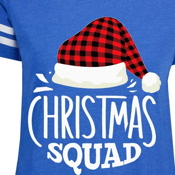 Christmas Squad Family Group Matching Christmas Pajama Party Enza Ladies Jersey Football T-Shirt