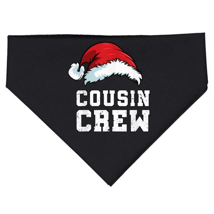 Christmas Shirt Family Matching Santa Squad Cousin Crew USA-Made Doggie Bandana