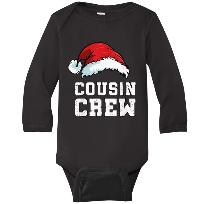 Christmas Shirt Family Matching Santa Squad Cousin Crew Baby Long Sleeve Bodysuit