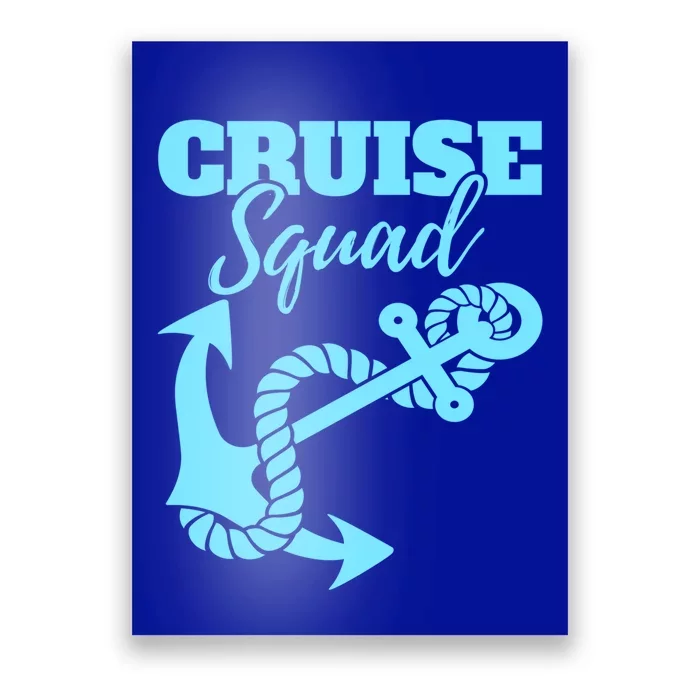 Cruise Squad Family Friends Matching Meaningful Gift Poster