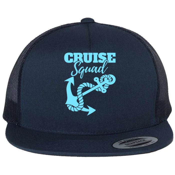 Cruise Squad Family Friends Matching Meaningful Gift Flat Bill Trucker Hat