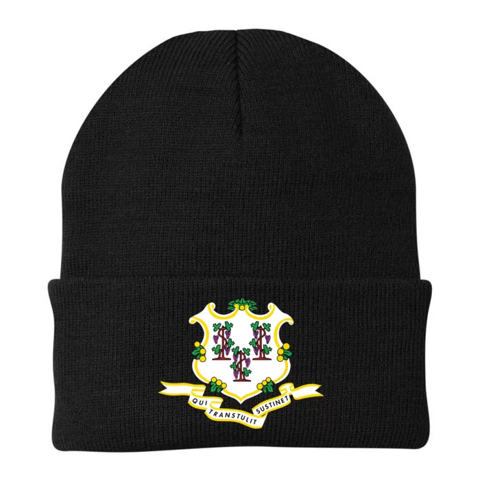 Connecticut State Flag Knit Cap Winter Beanie