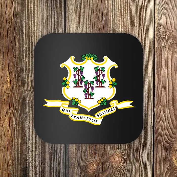 Connecticut State Flag Coaster