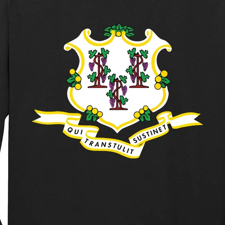 Connecticut State Flag Tall Long Sleeve T-Shirt