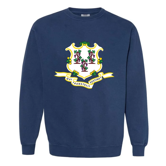 Connecticut State Flag Garment-Dyed Sweatshirt