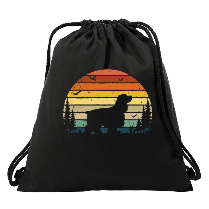 Cocker SpanielVintages funny Dog Pet Drawstring Bag