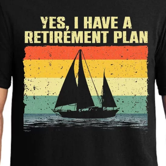 Cool Sailing For Men Women Retirement Plan Boating Sailboat Pajama Set