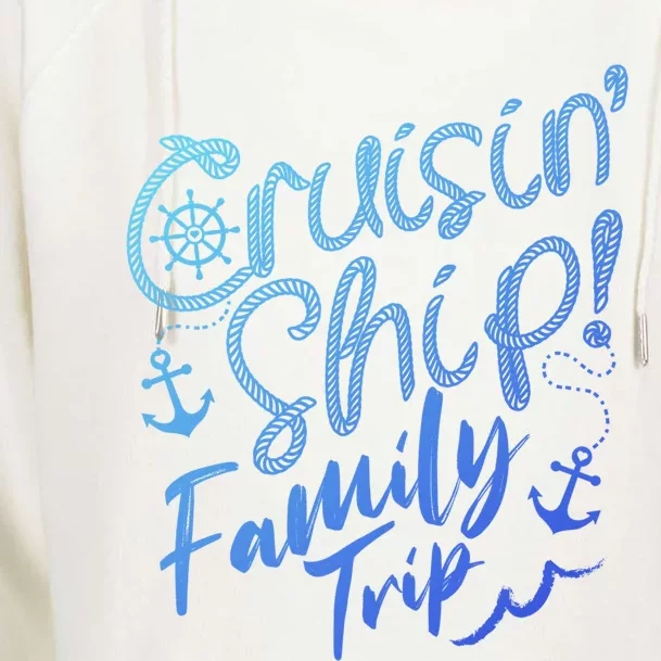 Cruise Squad Family Vacation Matching Fun Reunion Group Funny Gift Womens Funnel Neck Pullover Hood