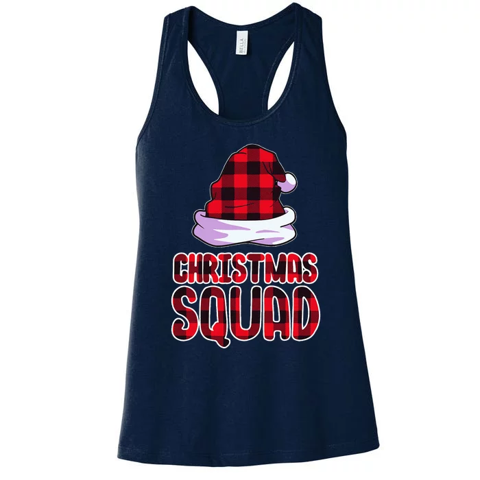 Christmas Squad Family Group Matching Christmas Party Pajama Women's Racerback Tank