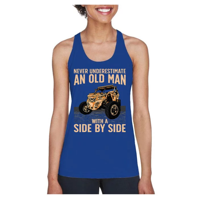 Cool Sxs For Grandpa Dad Offroad Women's Racerback Tank