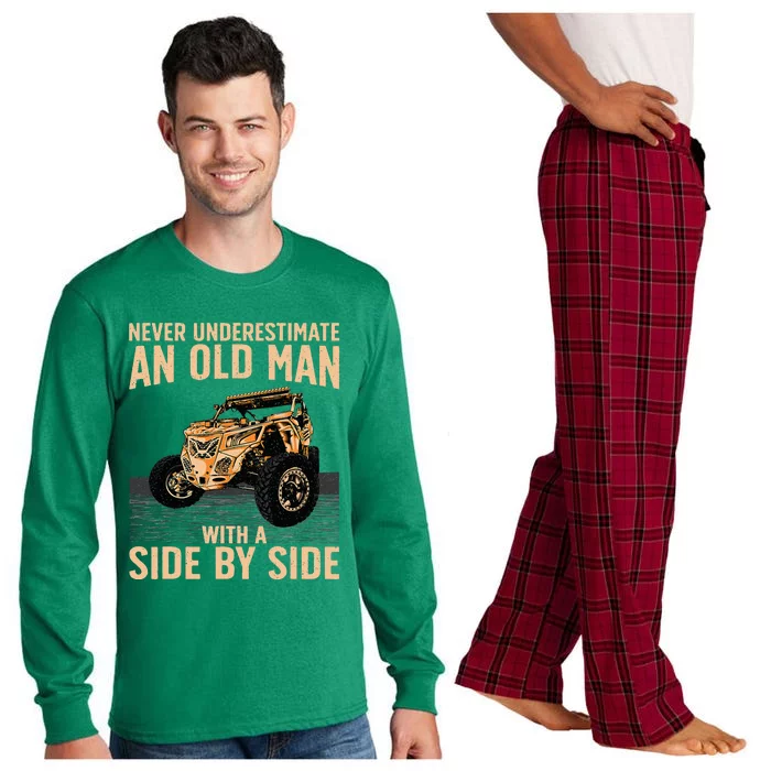 Cool Sxs For Grandpa Dad Offroad Long Sleeve Pajama Set