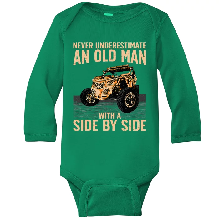 Cool Sxs For Grandpa Dad Offroad Baby Long Sleeve Bodysuit