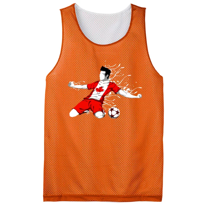 Canada Soccer Fans Jersey Canadian Flag Football Lovers Art Mesh Reversible Basketball Jersey Tank