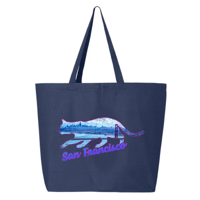 Cat San Francisco Usa Cool Landmark Dog Lover Gift 25L Jumbo Tote