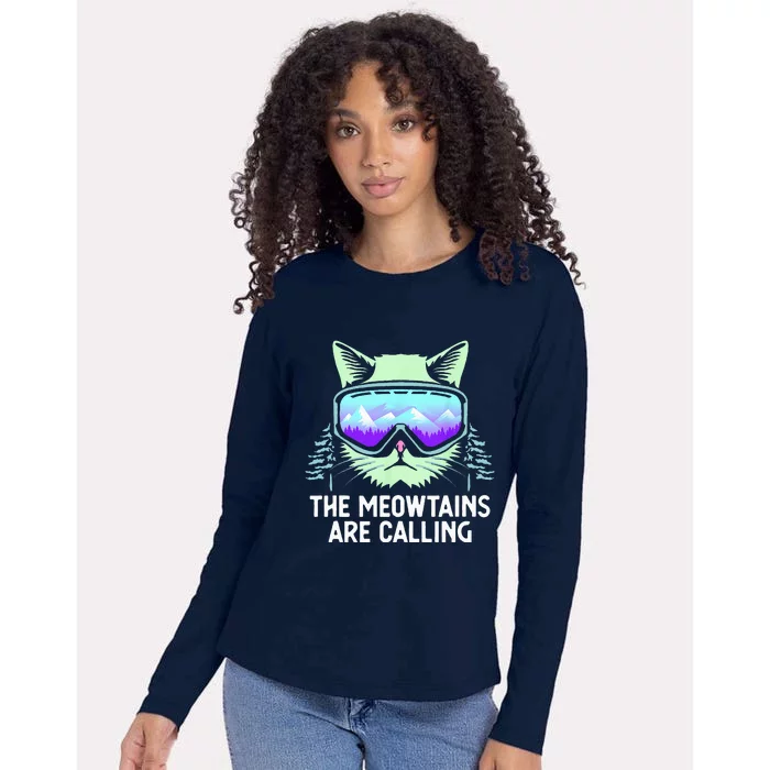 Cool Snowboard For Women Ski Lover Mountain Skier Womens Cotton Relaxed Long Sleeve T-Shirt