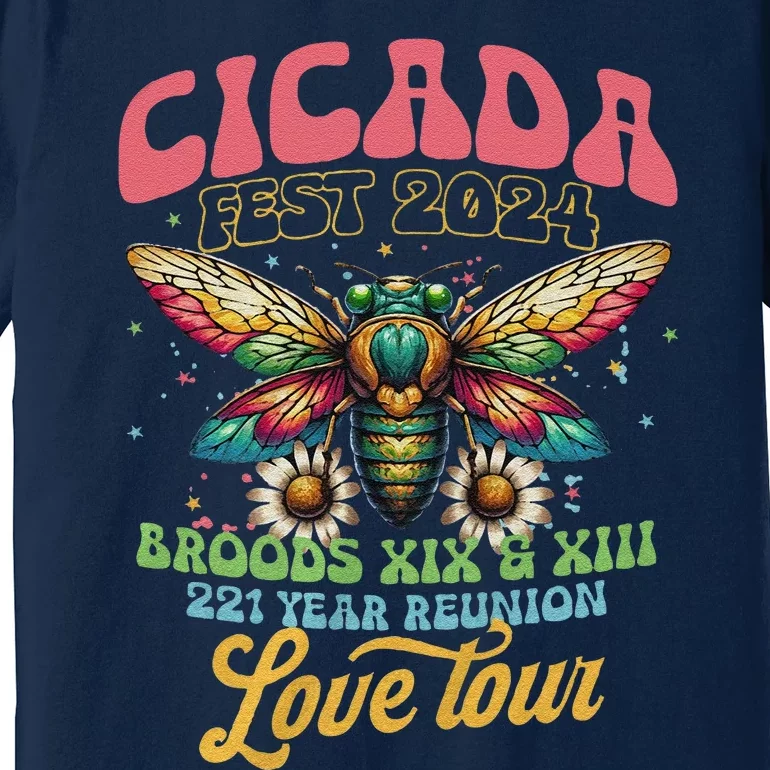 Cicada Shirts Funny Double Brood Cicada 2024 Concert Band Premium T-Shirt