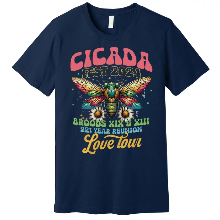 Cicada Shirts Funny Double Brood Cicada 2024 Concert Band Premium T-Shirt