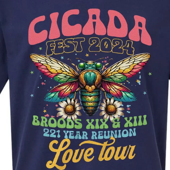 Cicada Shirts Funny Double Brood Cicada 2024 Concert Band Sueded Cloud Jersey T-Shirt