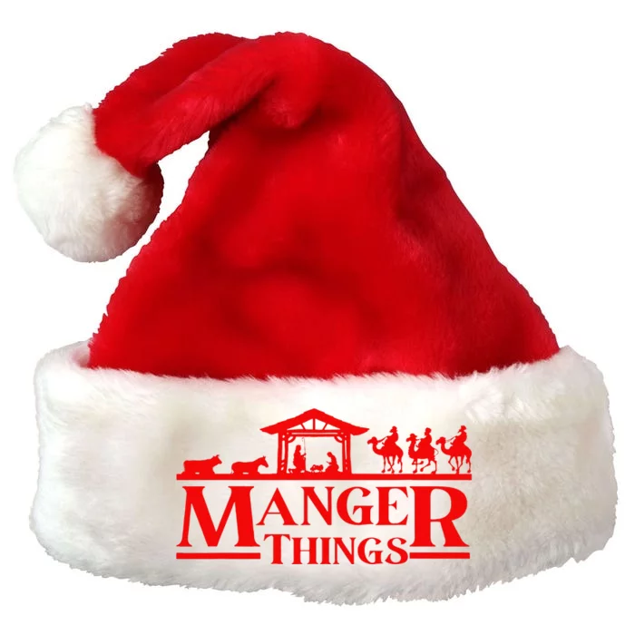 Christmas Sci Fi Manger Things Christian Nativity Premium Christmas Santa Hat