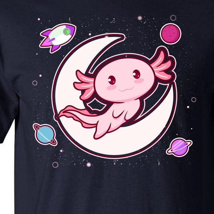 Cute Space Galaxy Axolotl Tall T-Shirt