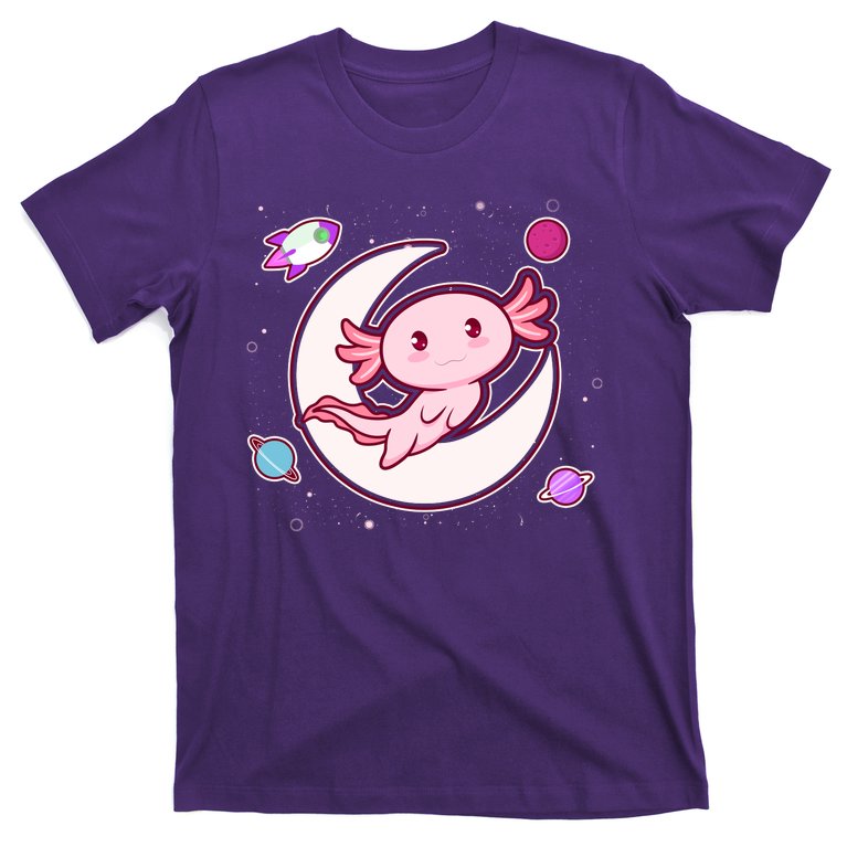 Cute Space Galaxy Axolotl T-Shirt