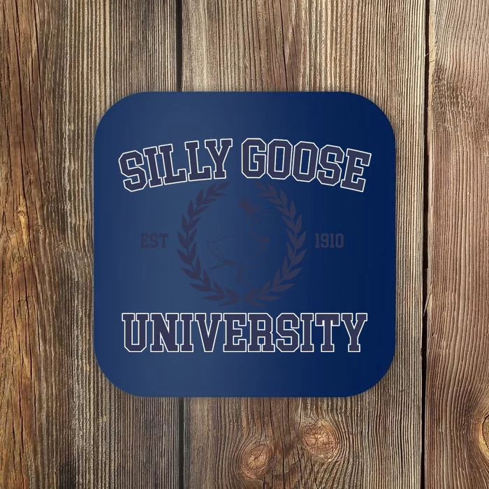 Cute Silly Goose University Gift Coaster