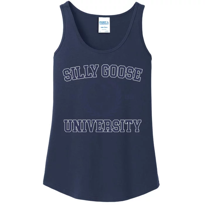 Cute Silly Goose University Gift Ladies Essential Tank