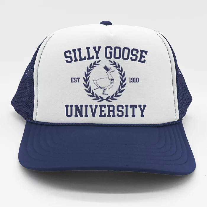 Cute Silly Goose University Gift Trucker Hat