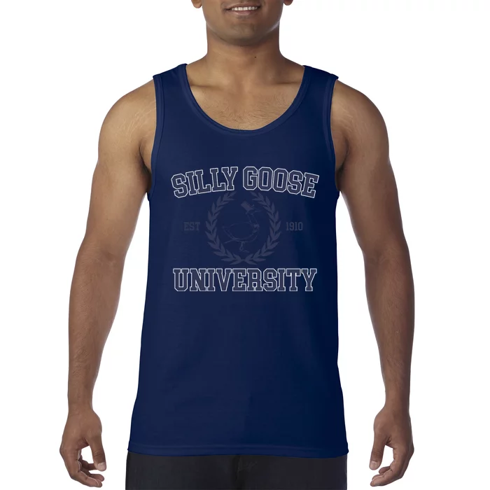 Cute Silly Goose University Gift Tank Top