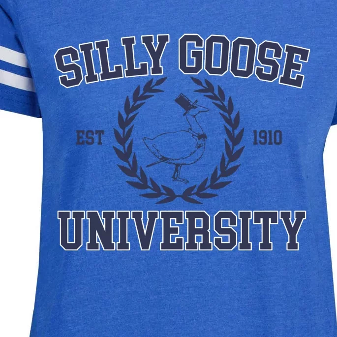 Cute Silly Goose University Gift Enza Ladies Jersey Football T-Shirt