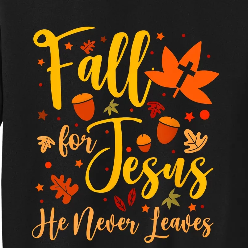 Christian Sayings Gifts Halloween Fall For Jesus Religious Sweatshirt