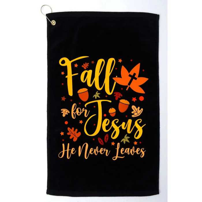 Christian Sayings Gifts Halloween Fall For Jesus Religious Platinum Collection Golf Towel